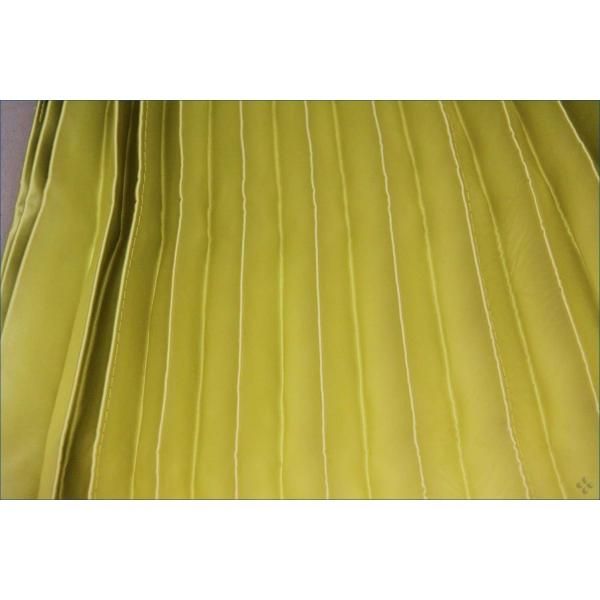 トラックカーテン高級サテン表レモンイエロー/裏黒リバーシブル