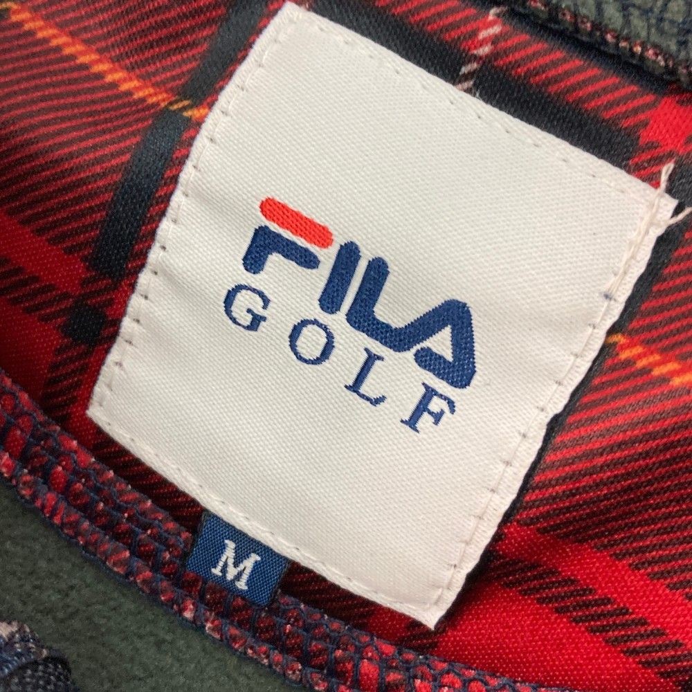 サイズ：M FILA GOLF フィラゴルフ 裏起毛 ジップジャケット