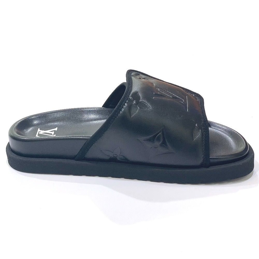 【美品】ルイヴィトン　サンダル　35 1/2　モノグラム　レザー　23cm ジャイアントモノグラムのサンダル 美品ルイヴィトン サンダル 35 1⁄2