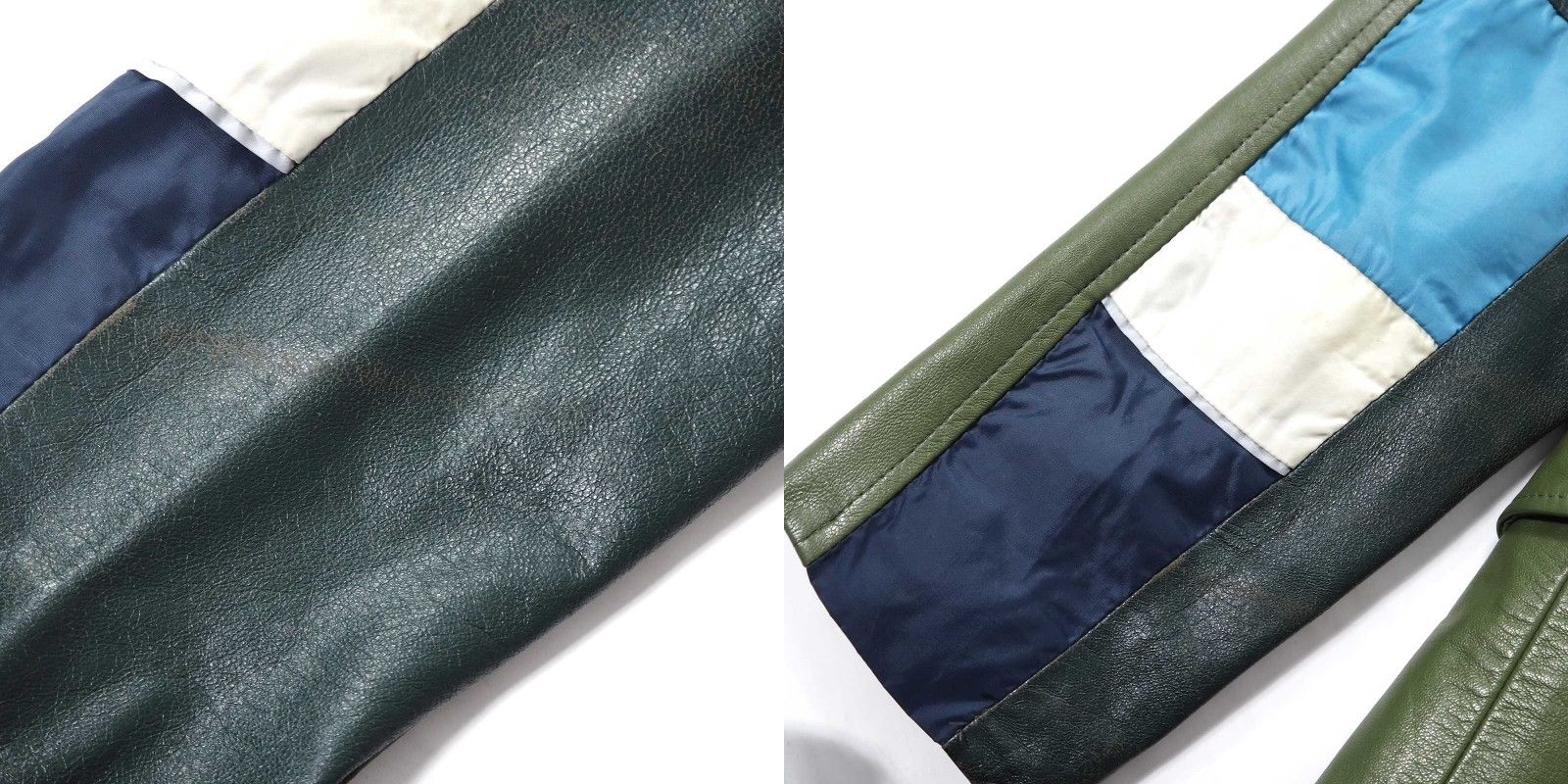 △ドクターロマネリ Dr.Romanelli 希少 NIKE 再構築 レザージャケット