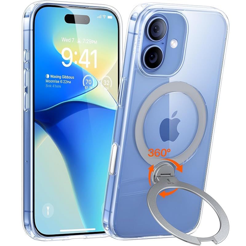 アイフォン TORRAS iPhone 17 用 ケース【多機能一体・360°新定点回転