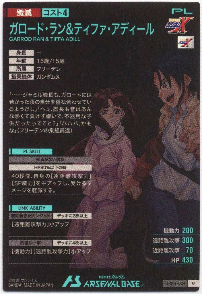 ガンダムアーセナルベース (UTB01)UNITRIBE SEASON:01 ガロード