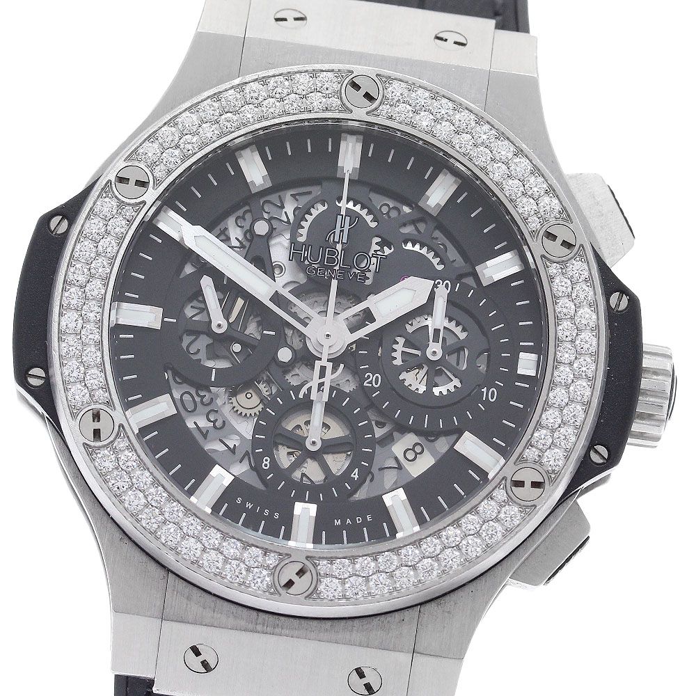 ウブロ HUBLOT 311.SX.1170.GR.1104 ビッグバン アエロバン クロノグラフ ダイヤベゼル 自動巻き メンズ_888704