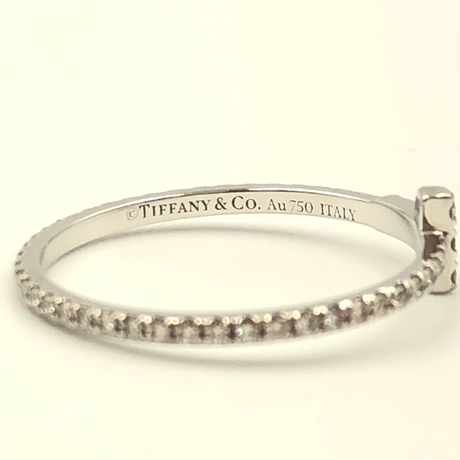 ティファニー TIFFANY&Co. Tワイヤーバンドリング K18WG