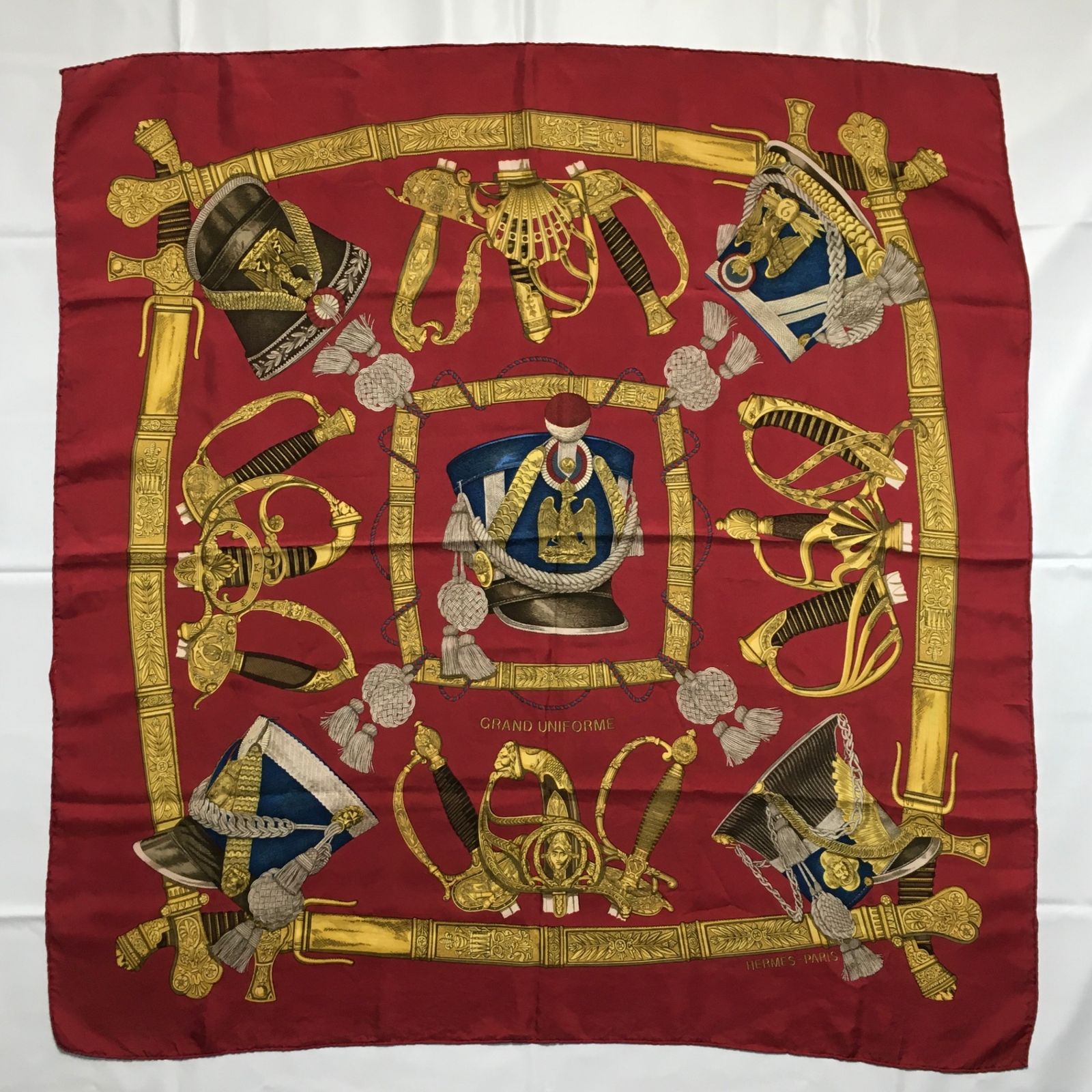 2507-9｜美品｜エルメス カレ 90 スカーフ シルク カーキ 2507-9｜美品｜エルメス カレ 90 スカーフ シルク カーキ - メルカリ