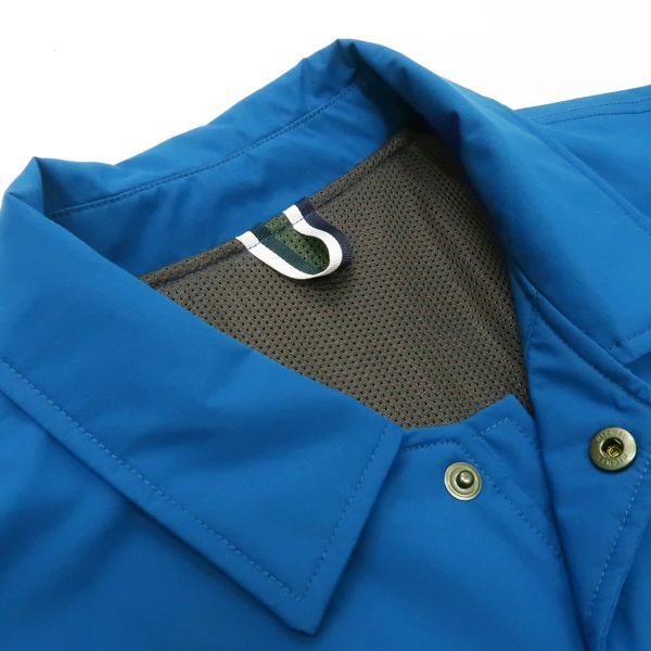 ラコステ ナイロンジャケット 青 LACOSTE ナイロンジャケット モノグラムジャカード撥水ナイロン