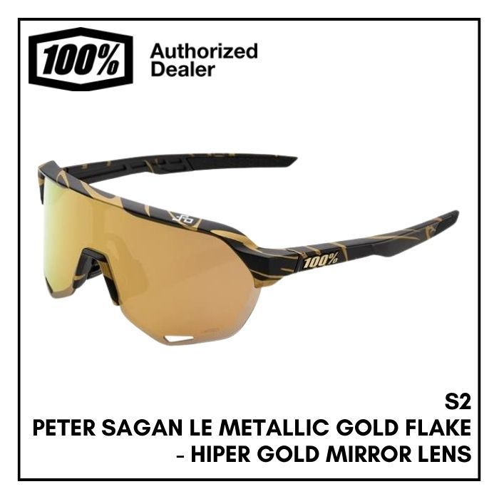 サングラス S2 サガンモデル ゴールドフレーク - PETER SAGAN LE METALLIC GOLD FLAKE - HIPER GOLD MIRROR LENS