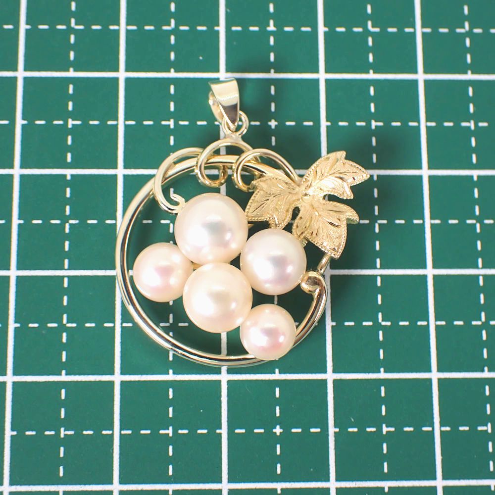 ミキモト あこや 真珠 ネックレストップ ペンダント K14 YG 3567 ミキモト あこや 真珠 ネックレストップ ペンダントK14 YG 3567