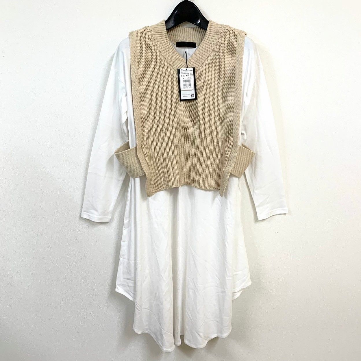 SCOT CLUB】スコットクラブ/ニットベストドッキングワンピース/9号  