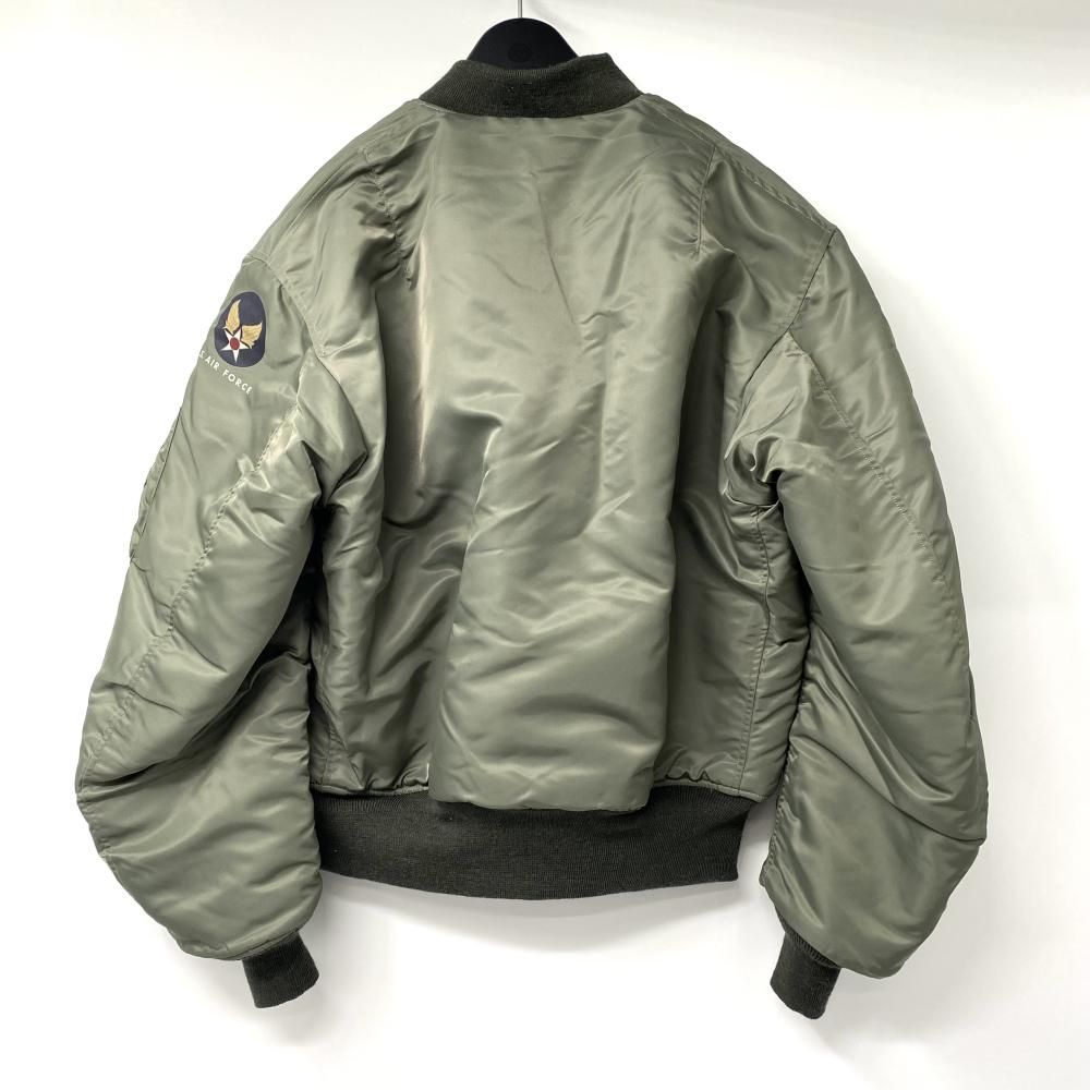 【良品】バズリクソンズ　MA-1 フライトジャケット　M11128 カーキ Buzz Rickson's バズリクソンズ M11128 ワッペン付き MA-1 ミリタリー