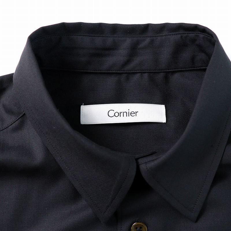 コルニエ Cornier 24SS Super180's WORSTED WOOL SHIRTS カジュアル