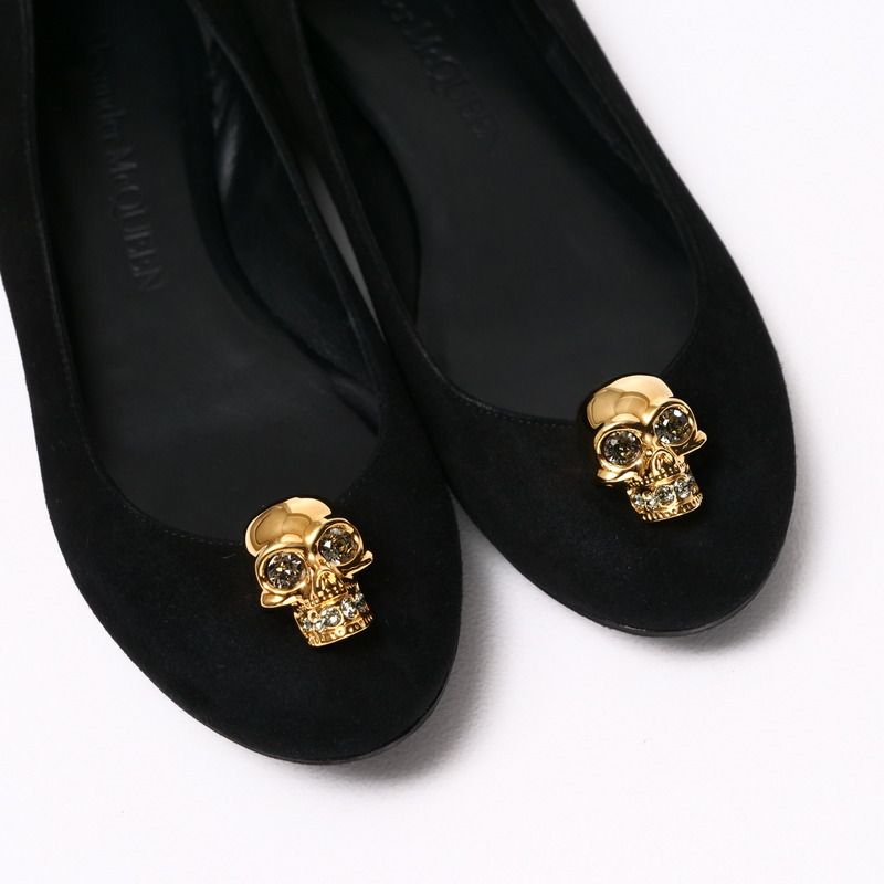 ALEXANDER McQUEEN フラットシューズ スカル マックイーン ALEXANDER