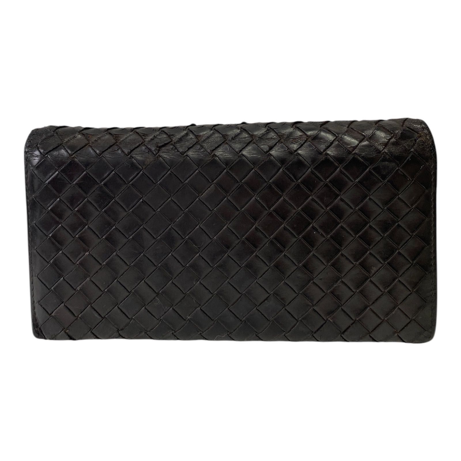 ク*ン様 Bottega Veneta イントレチャート 長財布 ブラック 美品❗️BOTTEGA VENETA イントレチャート長財布 ブラック黒 ボッテガ