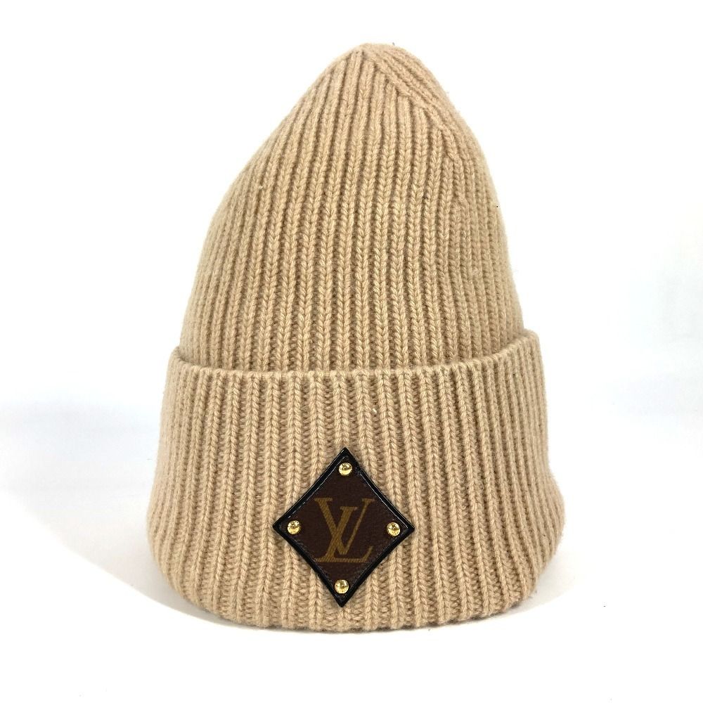 Louis Vuitton ポネコンスタンスニット帽 ベージュ すぐ届く SKI ヴィトン ニット帽 LV コールド スパーク ポンポン