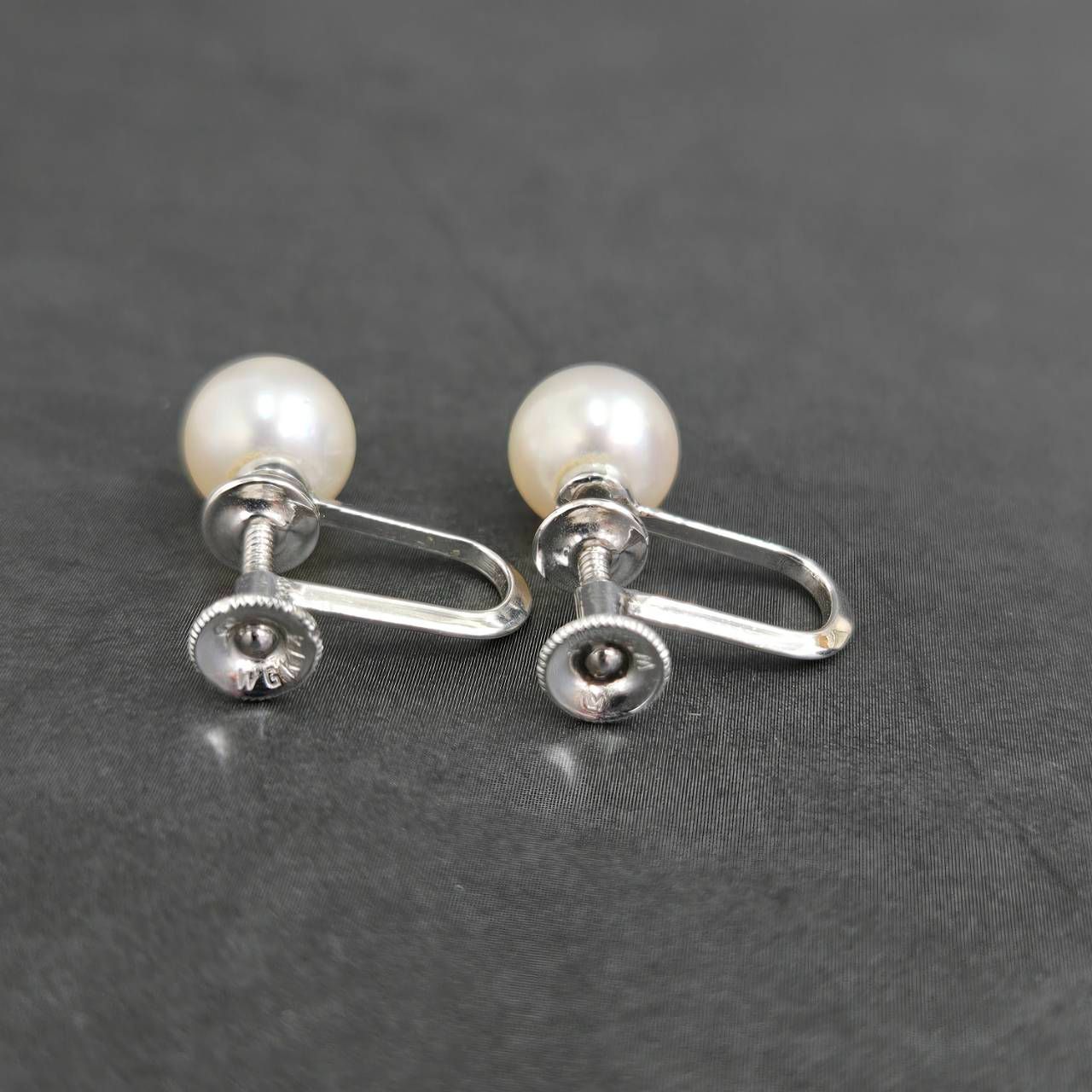 トップ ミキモト【WGK14】イヤリング ミキモト アコヤ パール