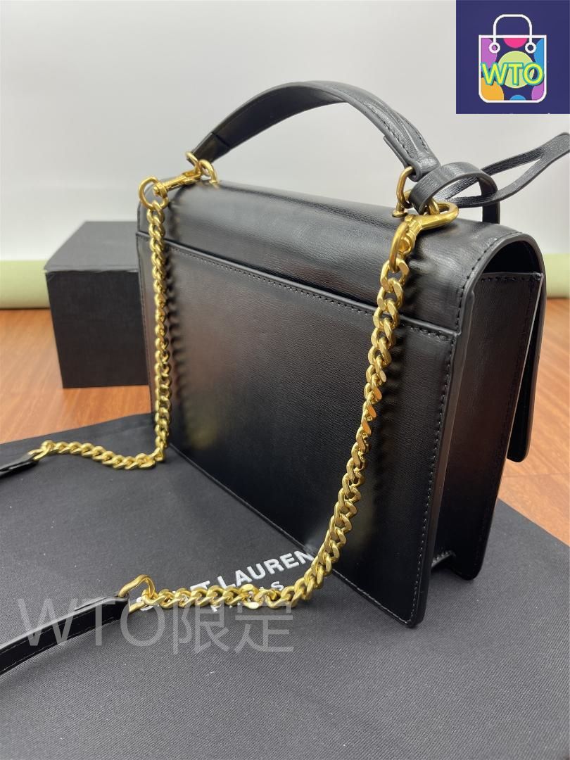  サンローラン 2 way ショルダーバッグ M 634723 レザー ブラック黒 ショルダーバッグ バッグ