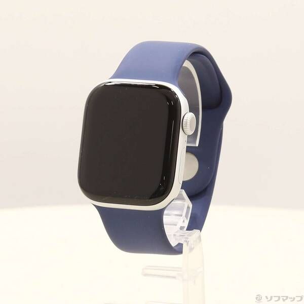 〔 品〕 Apple Watch Series 10 GPS 42mm シルバーアルミニウムケース デニムスポーツバンド 371