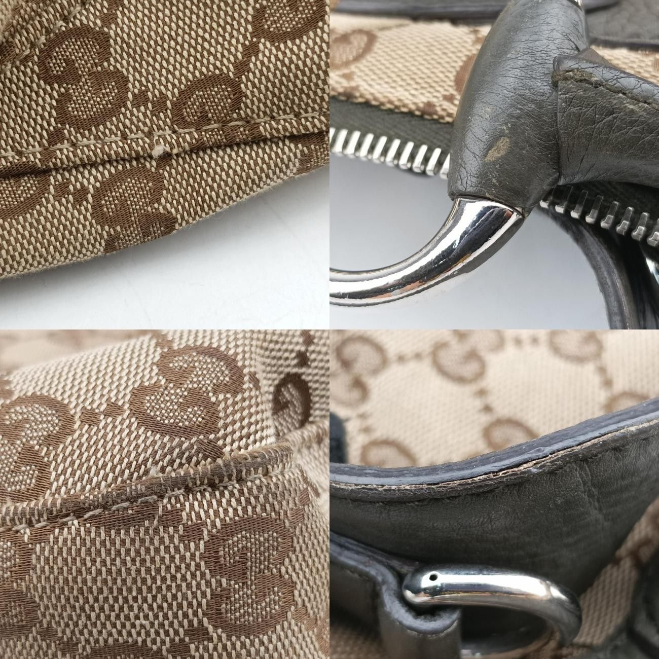 グッチGucciアイコンビットブラウン×ブラックキャンバス232949G7806559