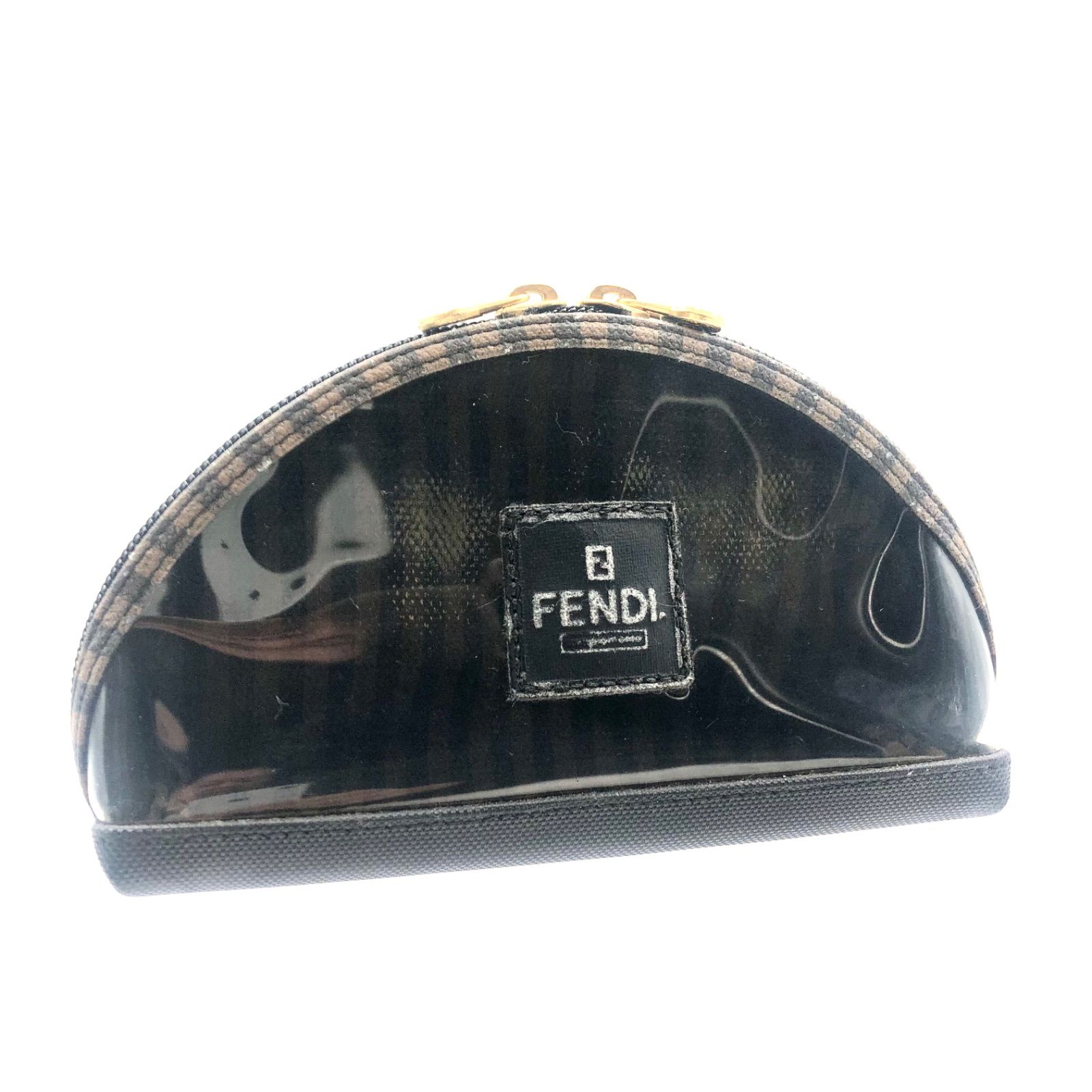 FENDI フェンディ ペカン コスメポーチ コーティングキャンバス 