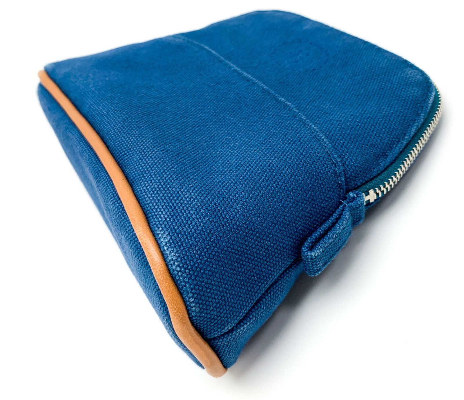 HERMES エルメス ブルー系 青緑 ターコイズブルー系 ボリードポーチ