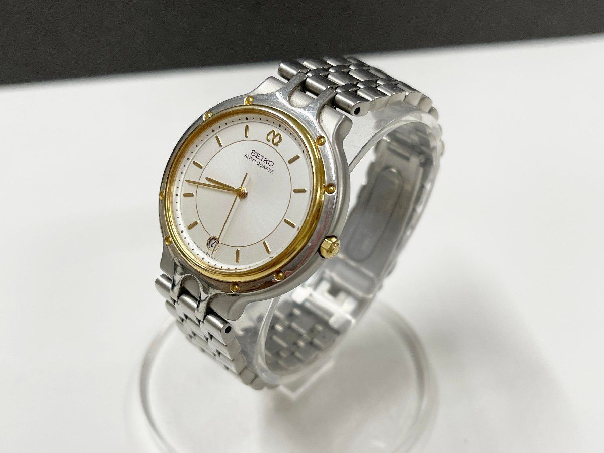 □SEIKO 腕時計 オートクォーツ AUTO 7M12-6A20 自動巻き 動作不良 (他 