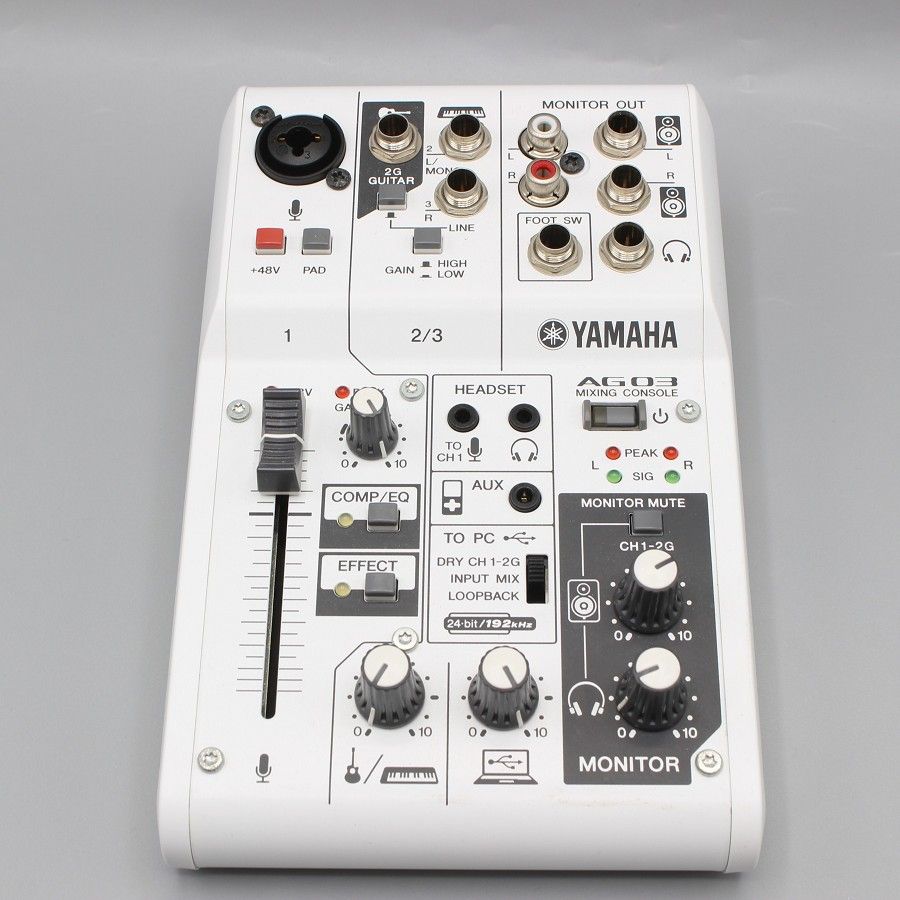 美品】ヤマハ ウェブキャスティングミキサー AG03 3チャンネル