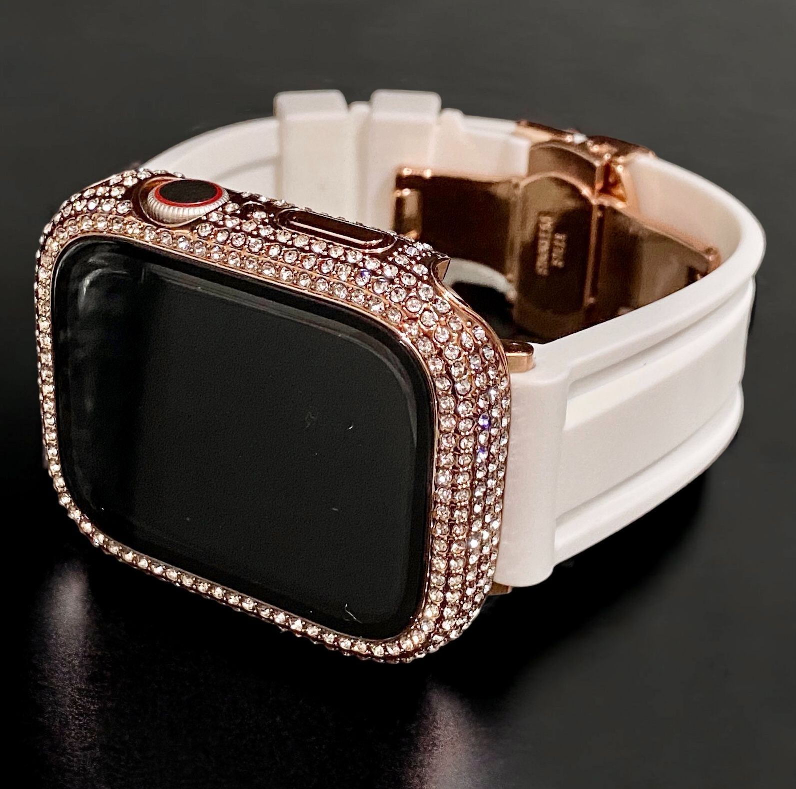 アップルウォッチバンド ラバーベルト Apple Watch キラキラ ケース 