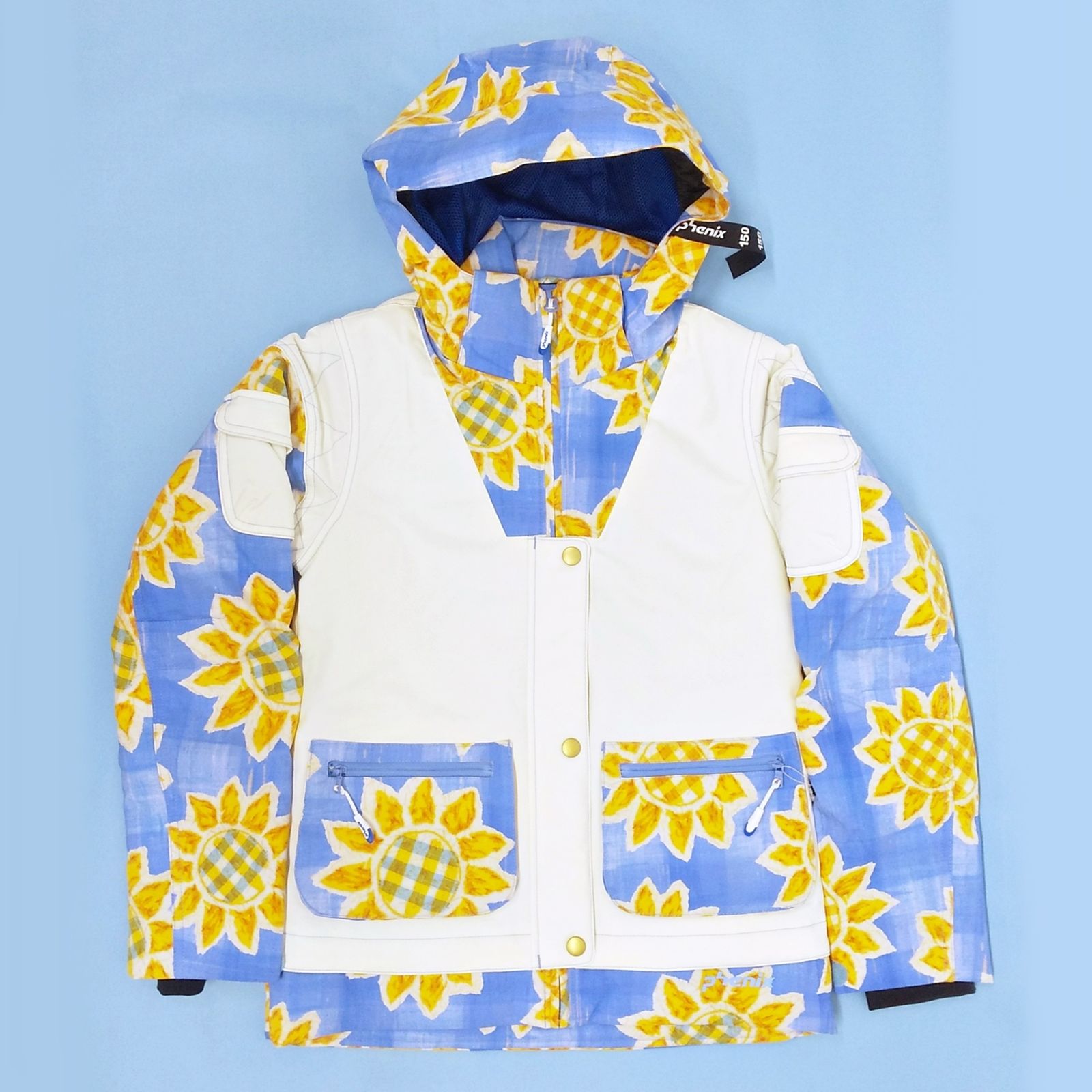 フェニックス ジュニア 160 スキーウェア 上下 セット ひまわり柄