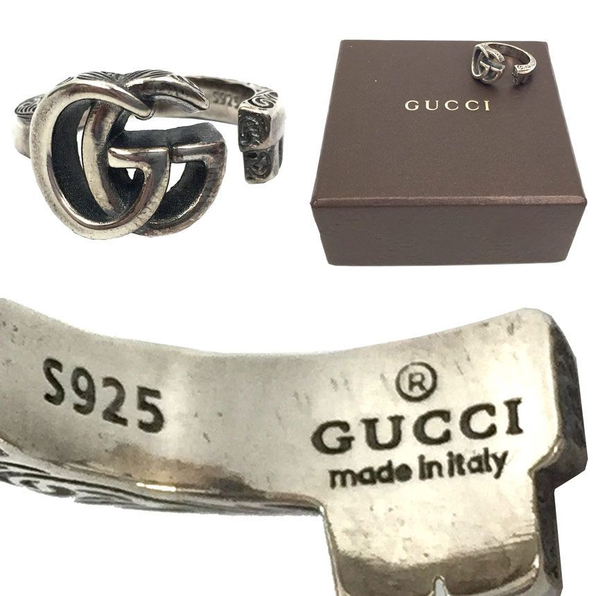 GUCCI グッチ ダブルＧキー リング 627760 J8400 0701 アンティーク