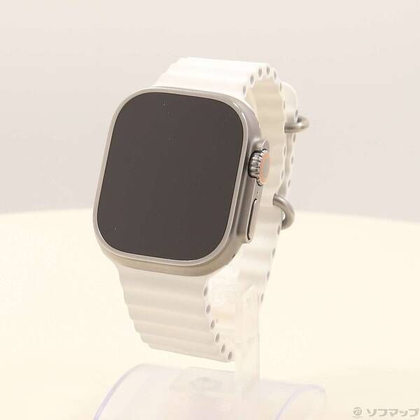 〔 品〕 Apple Watch Ultra 2 GPS Cellular 49mm チタニウムケース ホワイトオーシャンバンド 276