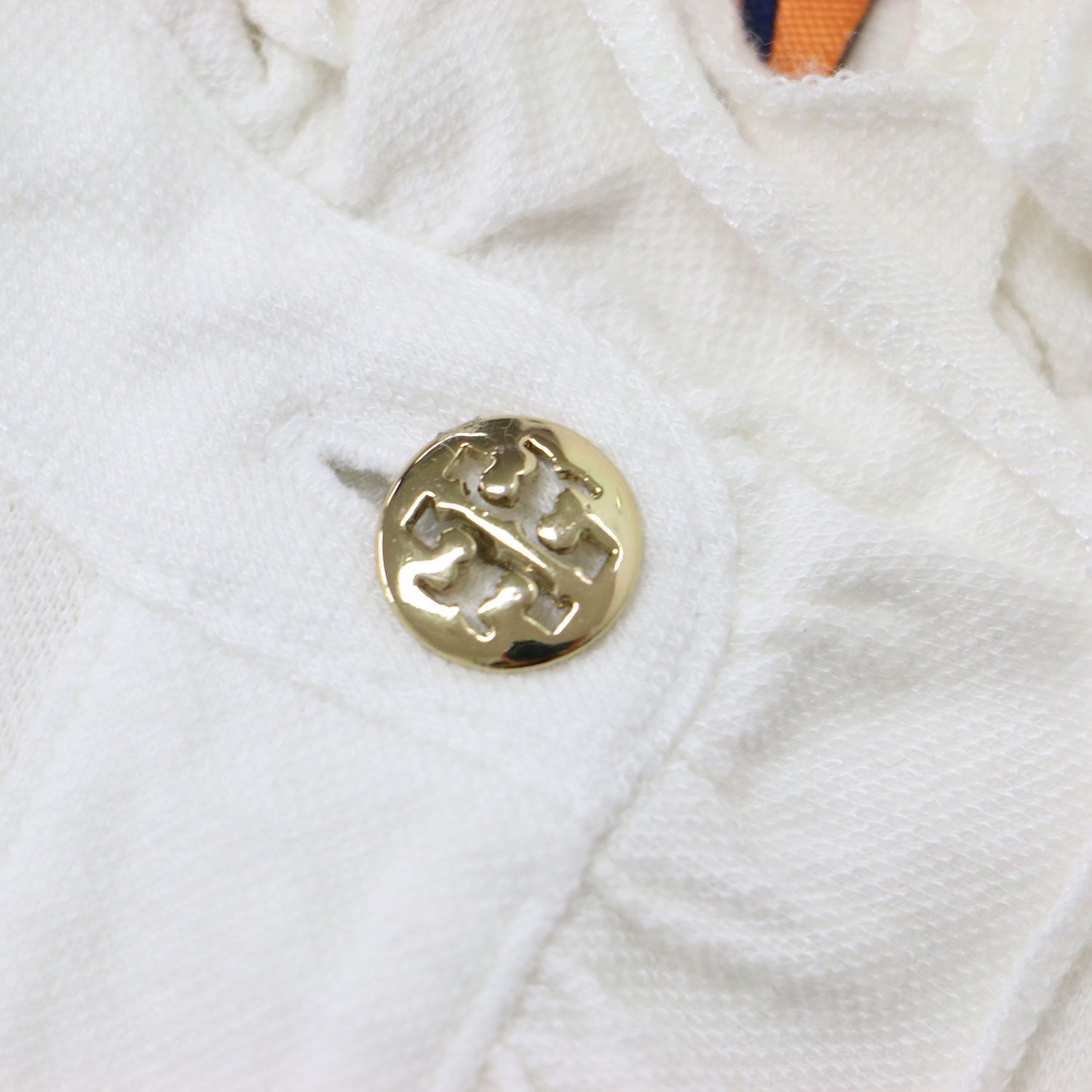 TORY BURCH トリーバーチ ポロシャツ ホワイト 白 サイズ:XS コットン