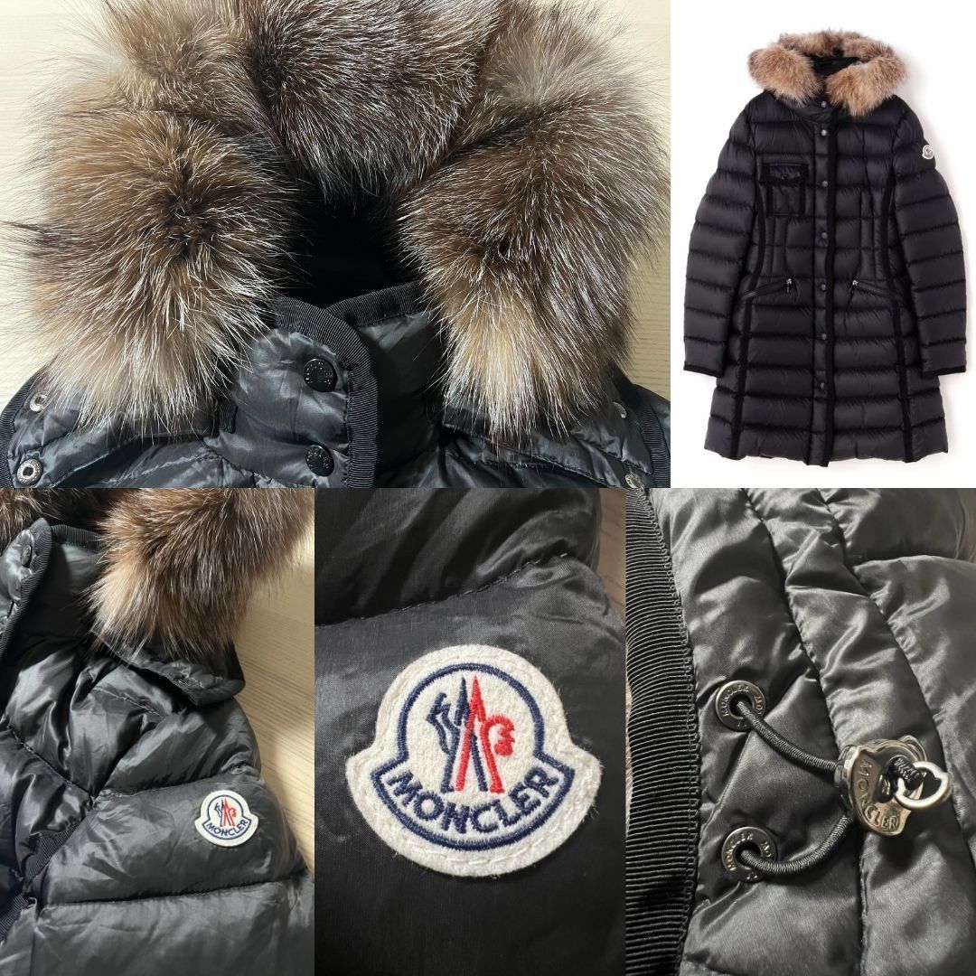 ☆未使用☆MONCLER HERMIFUR エルミファー フォックスファー ダウンジャケット TG0～4 黒色 - メルカリ