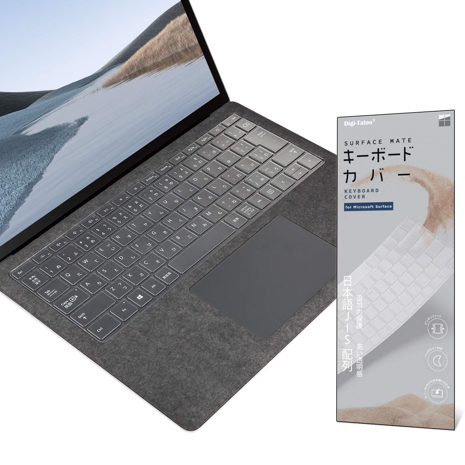 surface laptop トップ キーボード カバー