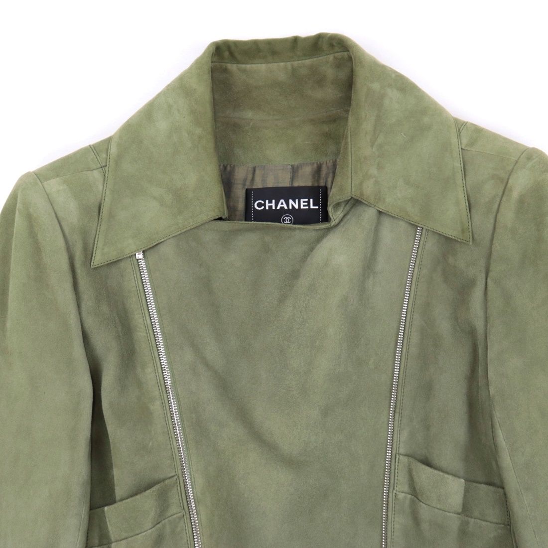 CHANEL シャネル　ヴィンテージ　スエード　レザー　カーコート　ジャケット 11530079_2.jpg