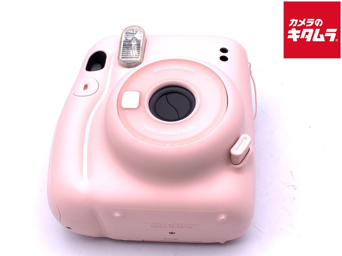 フジフイルム インスタントカメラ instax mini 11 チェキ ブラッシュピンク