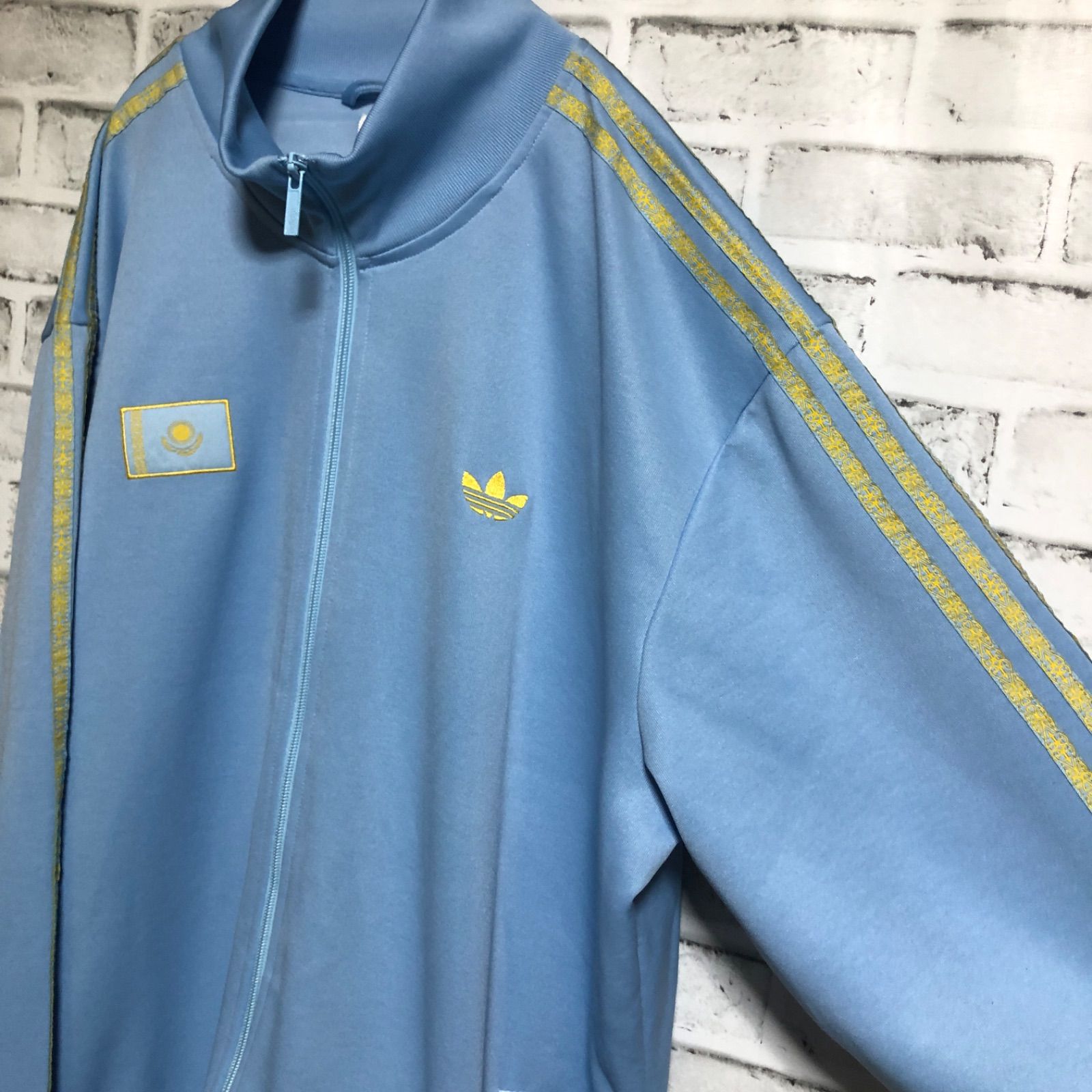 希少デザイン】トラックジャケット adidas フルジップ コットン素材