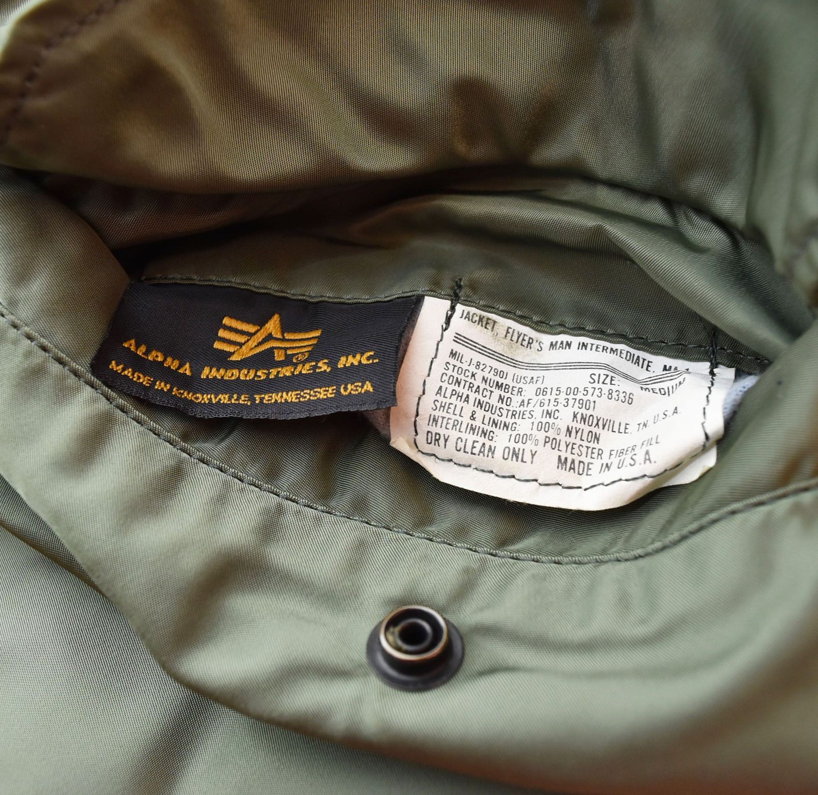 グッドイナフ Goodenough × フィネス FINESSE MA-1 USA製 Alpha社製