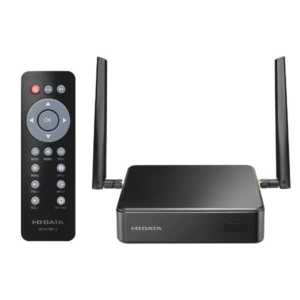 I-O DATA Android OS搭載STB サイネージ 4K出力 リモコン操作 4G LTE対応 HDMI|microSD|USBメモリー再生 日本メーカー DS-ASTB2