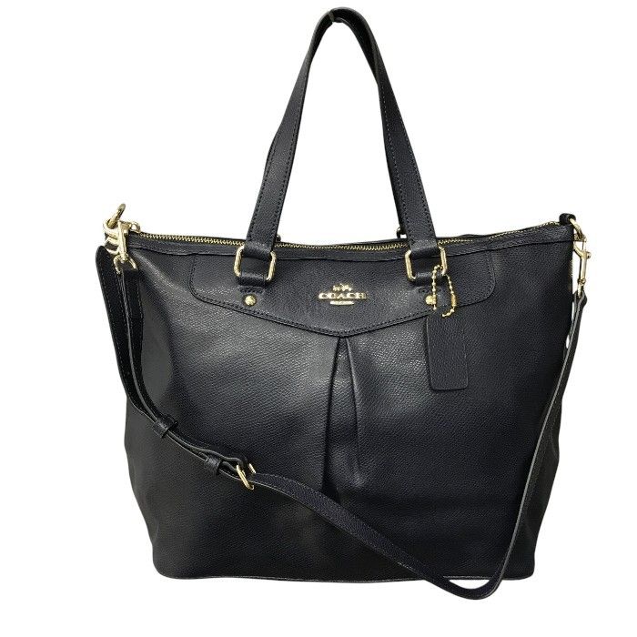 COACH コーチ レザー トートバッグ ネイビー レディース ブランド