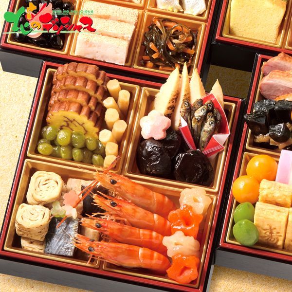 予約 12月29日～30日お届け おせち 奥城崎シーサイドホテル 四段重 約4～5人前|50品|冷凍品 お節 御節 おせち料理 お節料理 御節料理 自宅用 おうち用 和食 和風 特選 豪華 惣菜 詰め合わせ おすすめ 送料無料 お取り寄せ