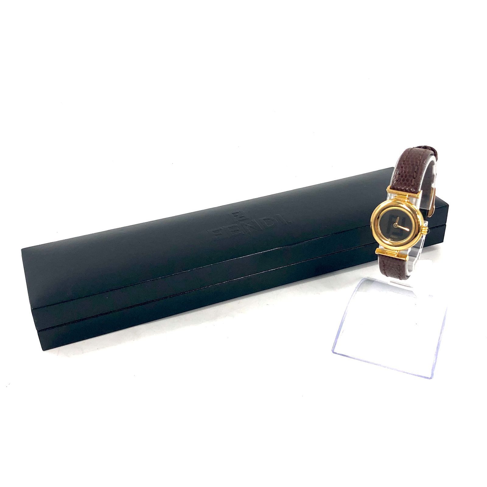 稼働　FENDI 320L レディース腕時計 ゴールド/ブラック　クォーツ フェンディ FENDI 腕時計 GP 320L レディース 中古 – 【公式