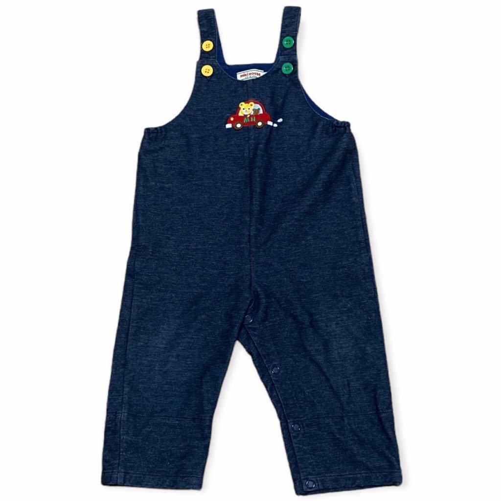 MIKIHOUSE 子供服 オーバーオール 90cm 新品未使用タグ付き ミキハウス＞オーバーオールセット・14－3307－493