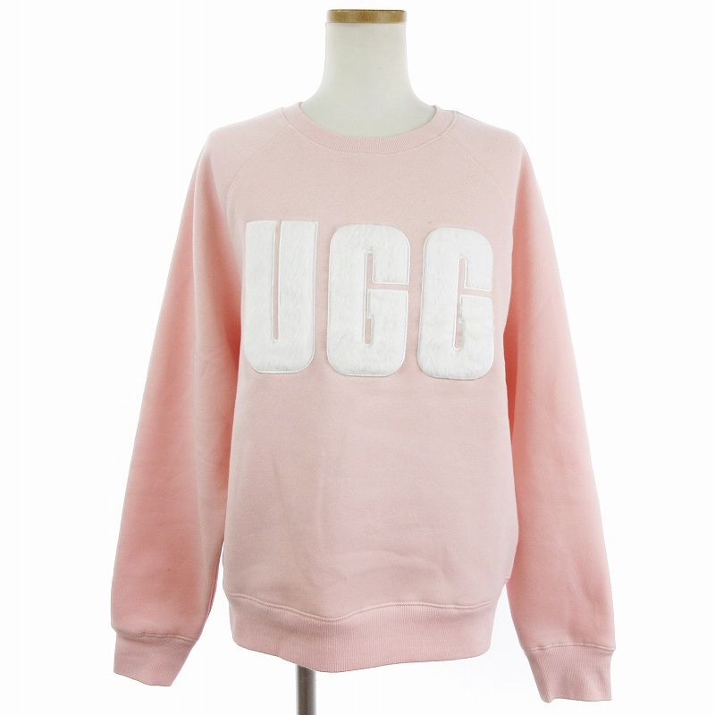 アグ UGG Madeline Fuzzy Logo Crewneck マドリン ファジー ロゴ クルーネック トレーナー スウェット プルオーバー  ピンク S - メルカリ