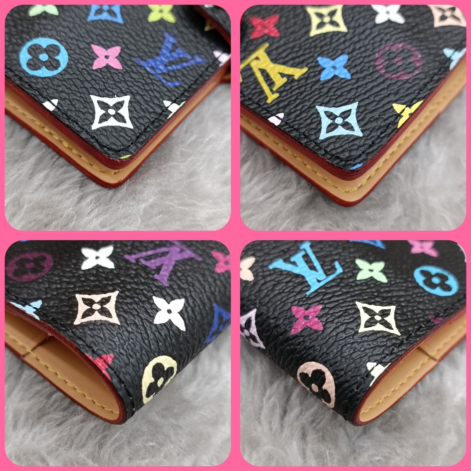美品】Louis Vuitton ブラック手帳カバー（ルイヴィトン LOUIS VUITTON 