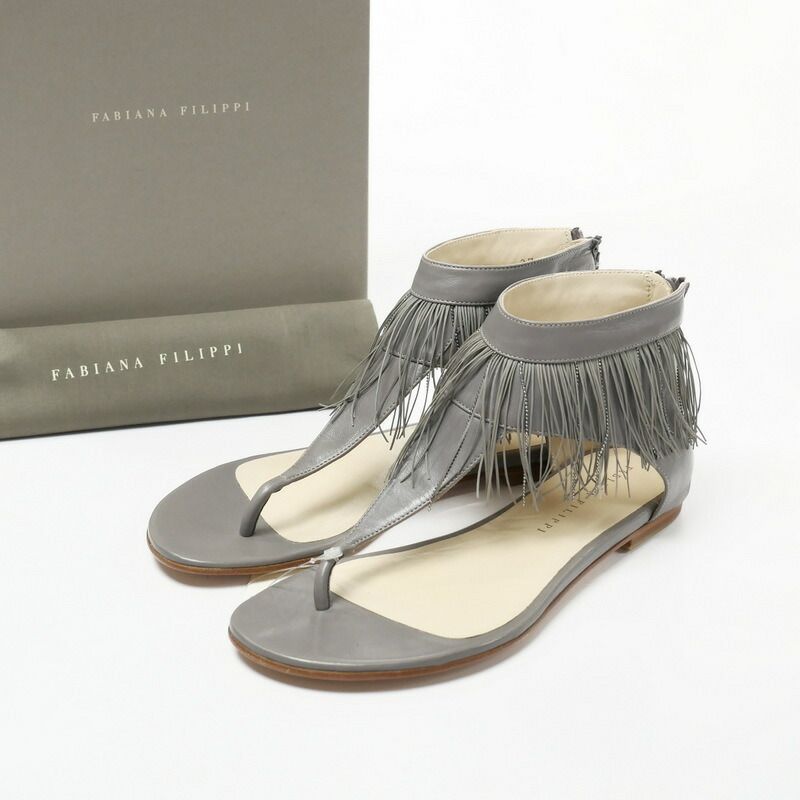 □未使用品□FABIANA FILIPPI ファビアナフィリッピ レザー トング 