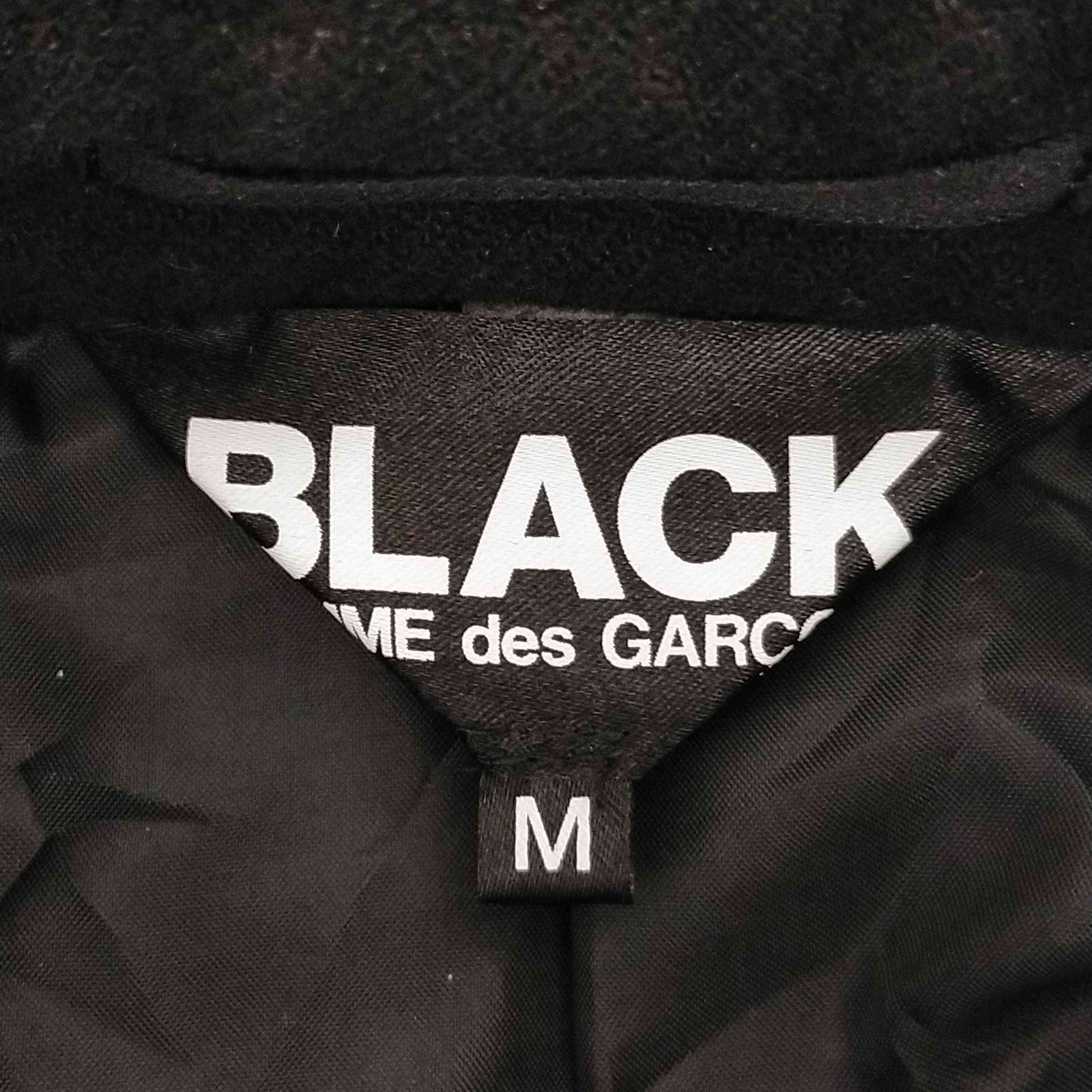 ブラックコムデギャルソン BLACK COMME des GARCONS AD2019 縮絨Pコート ユニセックス メンズ JPN：M