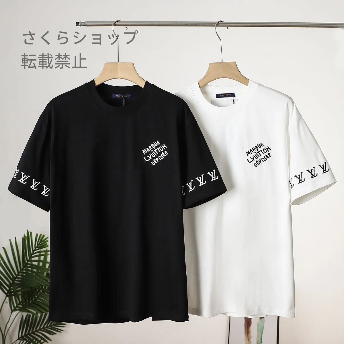 Louis Vuitton ルイ・ヴィトン/ 刺繍半袖Tシャツ 、男女共通 - メルカリ