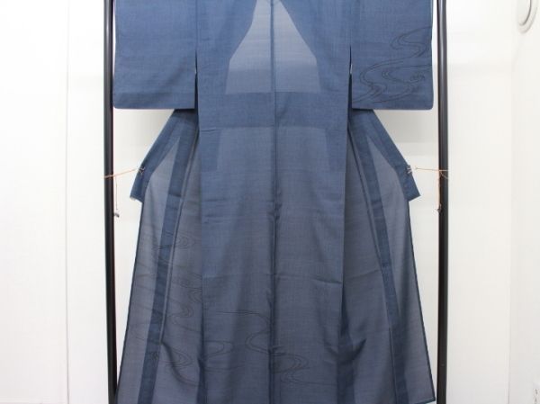 楽布特選 95219 夏大島紬付下げ単衣 bwdnt - メルカリ