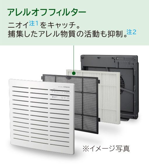 動作確認済】【中古】本体・リモコンのみ 日立 空気清浄機 ～15畳