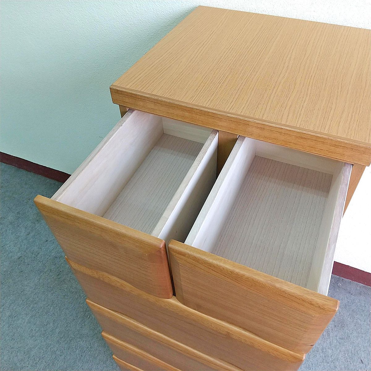 チェスト 5段 幅45cm ハイチェスト 天然木桐材 ナチュラル 日本製 USTAUSTRALIA_COM_AU